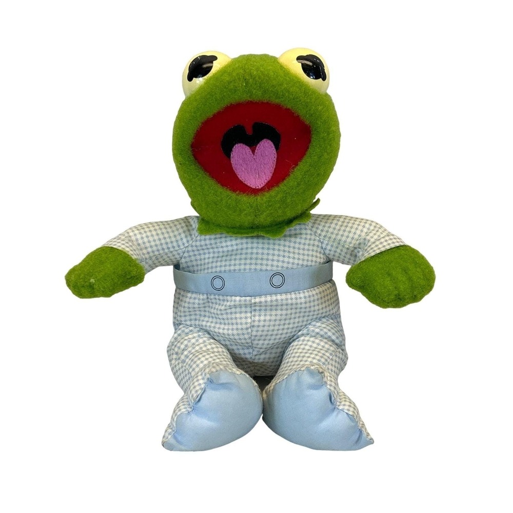 Kermit‎ Baby Plush Vintage Muppet Babies Pampers Kermie 1984 Hasbro